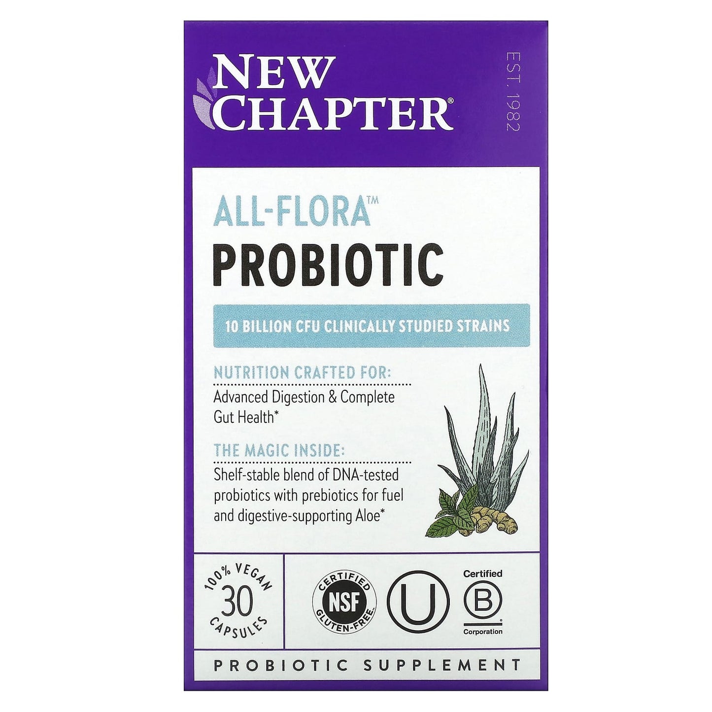 New Chapter-All-Flora Probiotic -30 Vegan Capsules