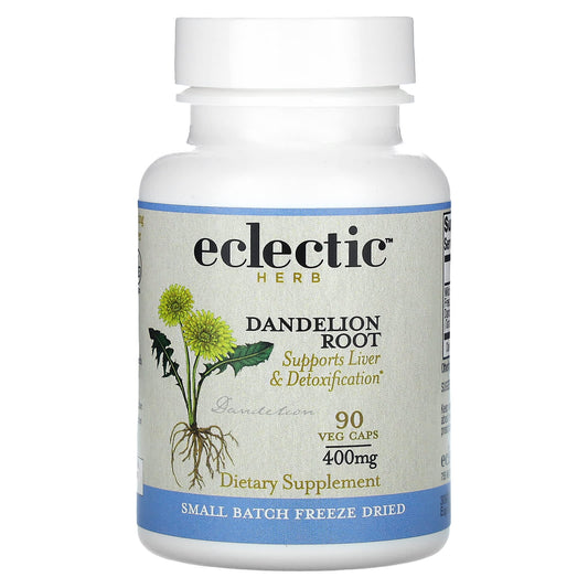 Eclectic Institute-Freeze Dried Dandelion Root-400 mg-90 Veg Caps