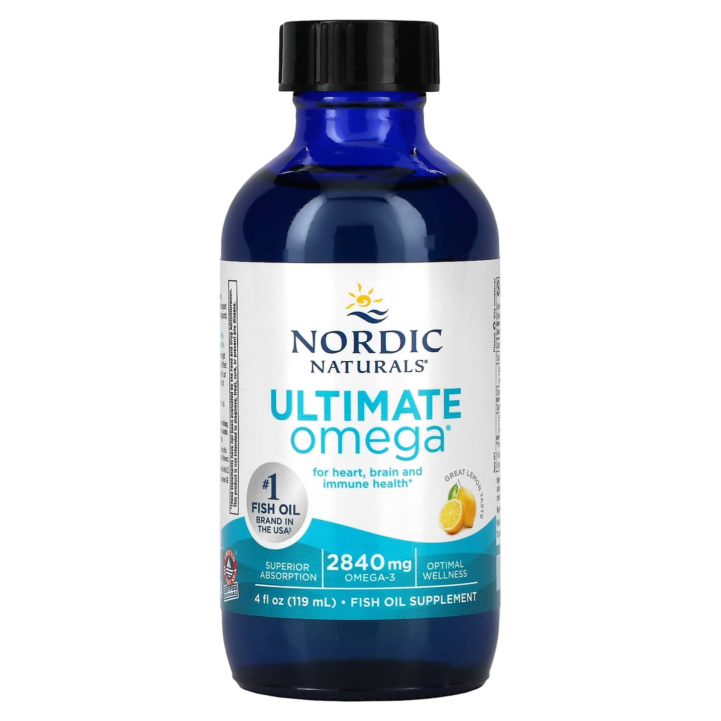 Nordic Naturals-Ultimate Omega-Lemon-2,840 mg-4 fl oz (119 ml)