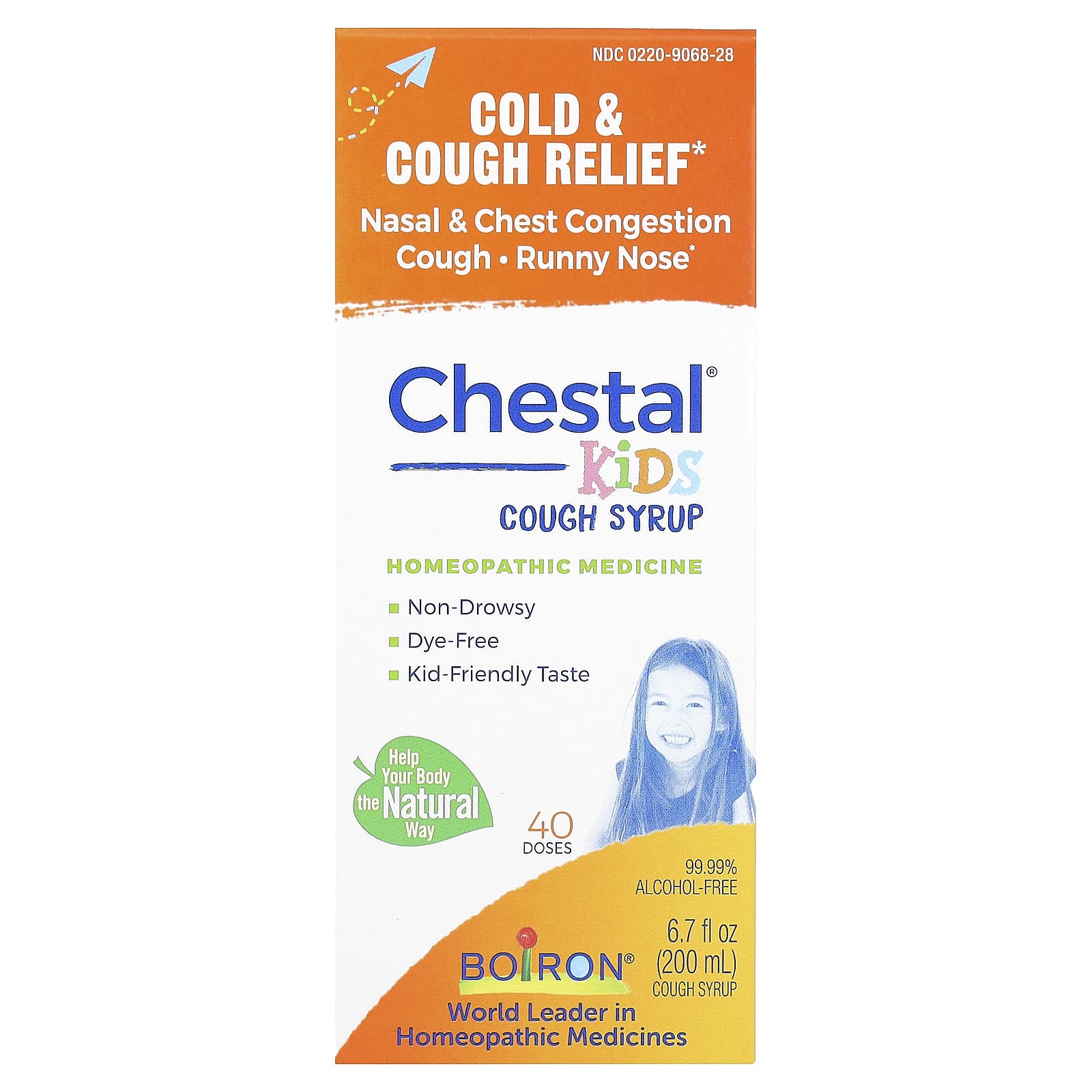 Boiron-Chestal-Kids Cough Syrup-6.7 fl oz (200 ml)