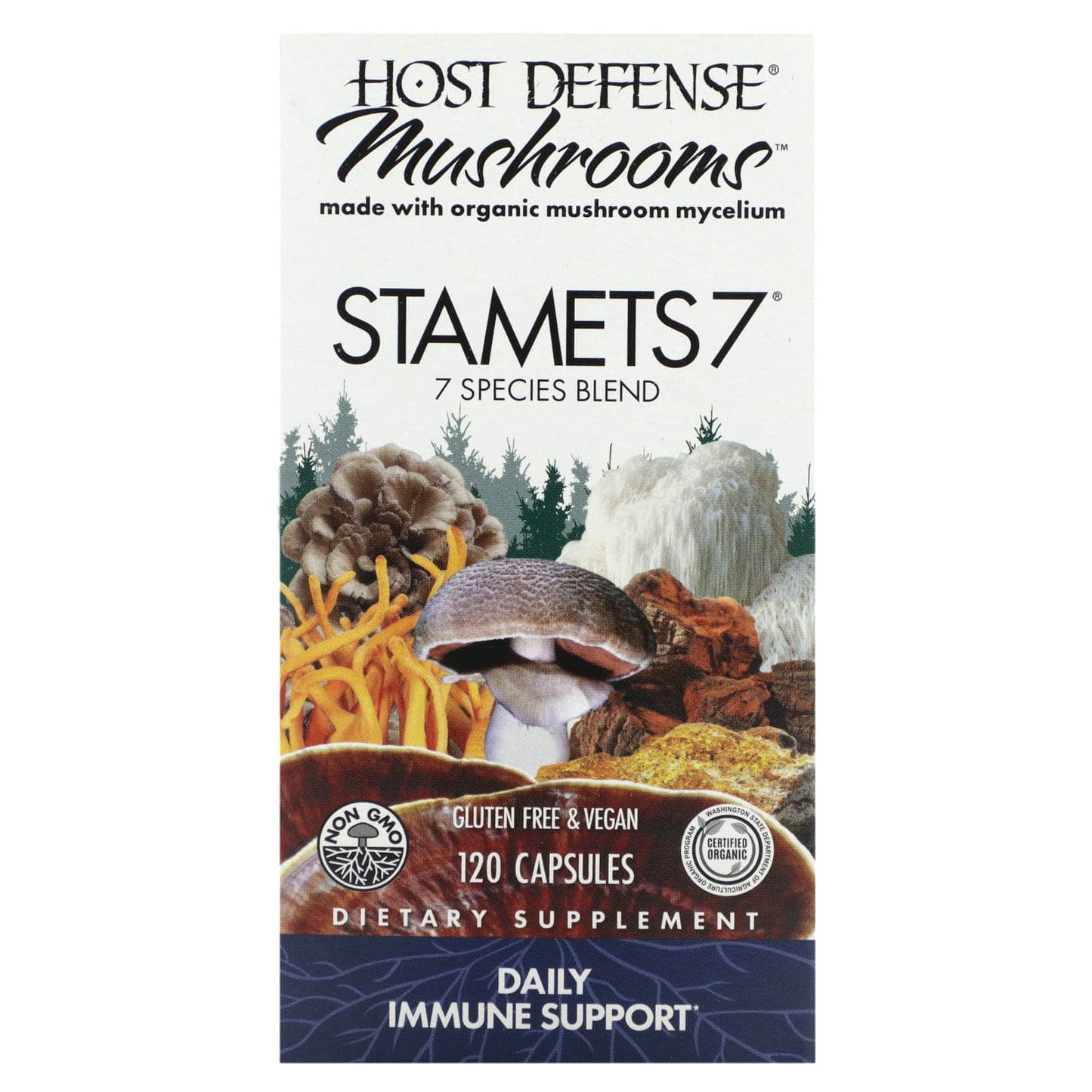 Fungi Perfecti-Mushrooms-Stamets 7-120 Capsules