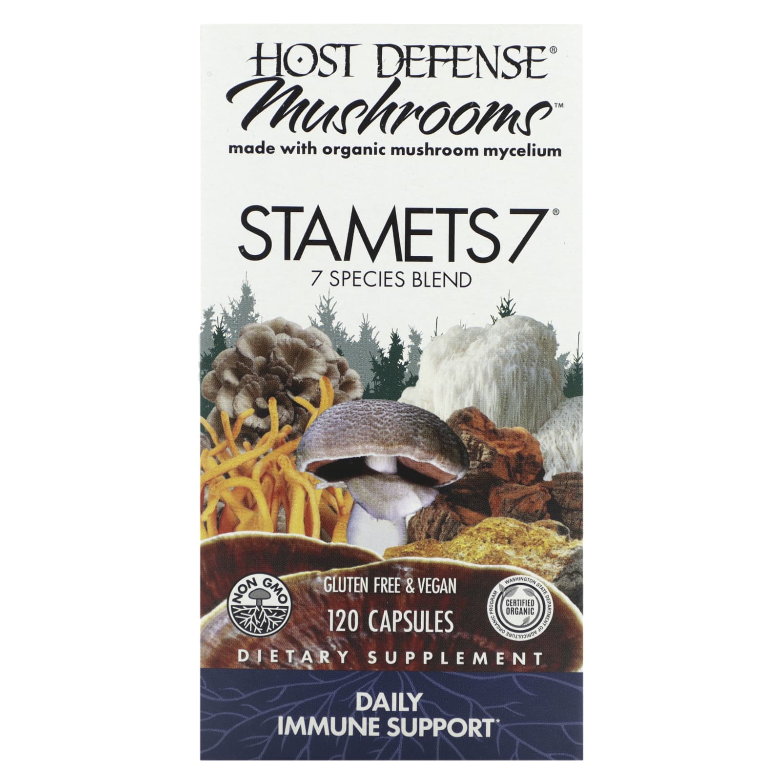 Fungi Perfecti-Mushrooms-Stamets 7-120 Capsules