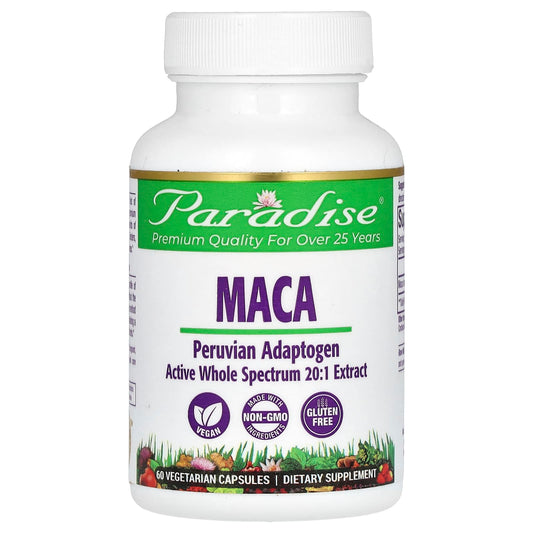 Paradise Herbs-Maca-60 Vegetarian Capsules