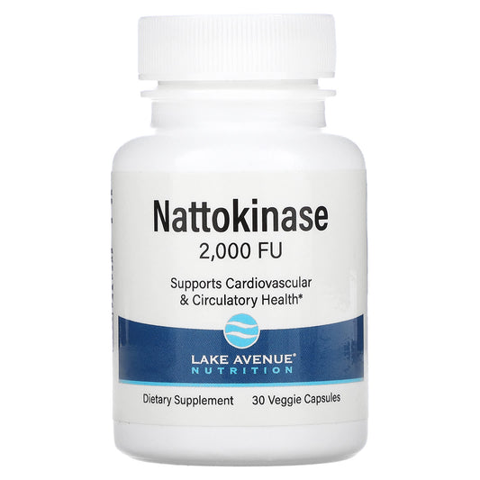 Lake Avenue Nutrition-Nattokinase-Proteolytic Enzyme-2,000 FUs-30 Veggie Capsules