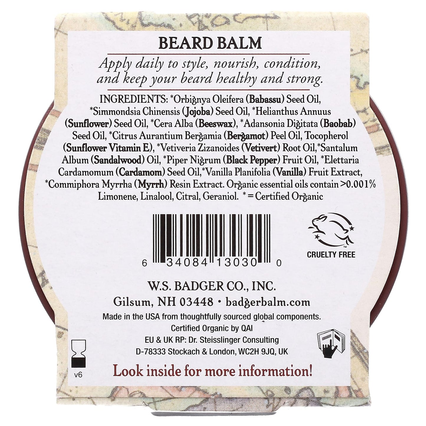 Badger Company, Navigator Class, Beard Balm, Bergamot & Vanilla, 2 oz (56 g)