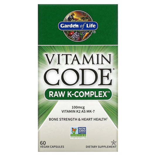 Garden of Life-Vitamin Code-RAW K-Complex-60 Vegan Capsules