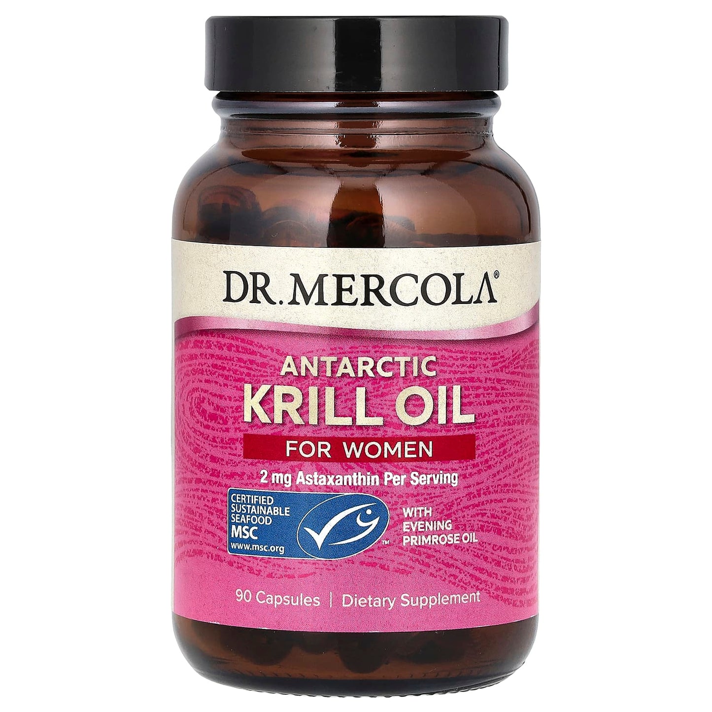 Dr. Mercola-Antarctic Krill Oil with Evening Primrose Oil for Women-90 Capsules