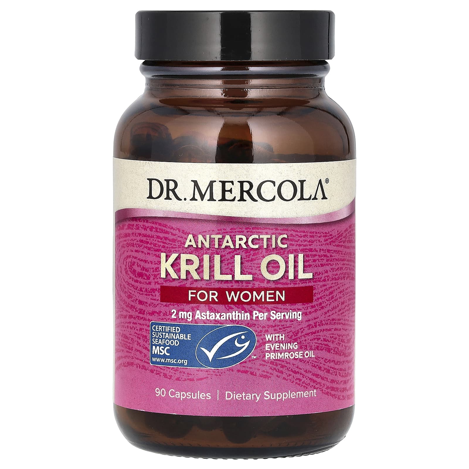 Dr. Mercola-Antarctic Krill Oil with Evening Primrose Oil for Women-90 Capsules