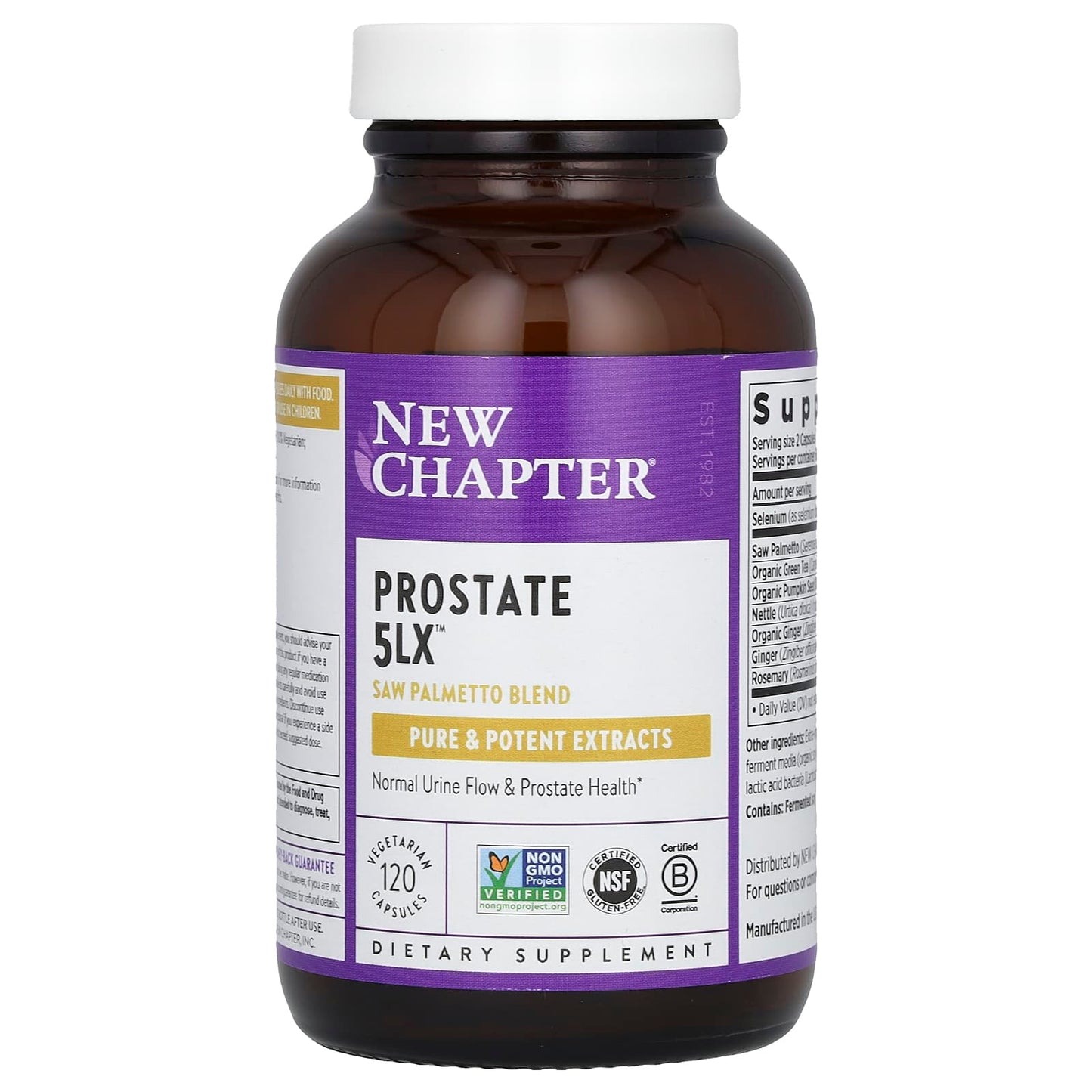 New Chapter, Prostate 5LX, 120 Vegetarian Capsules