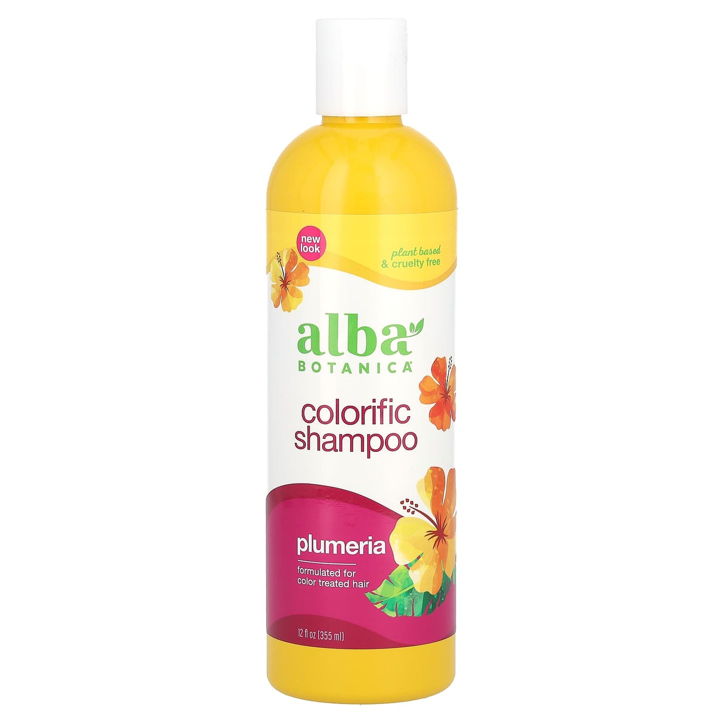 Alba Botanica-Colorific Shampoo-Plumeria-12 fl oz (355 ml)