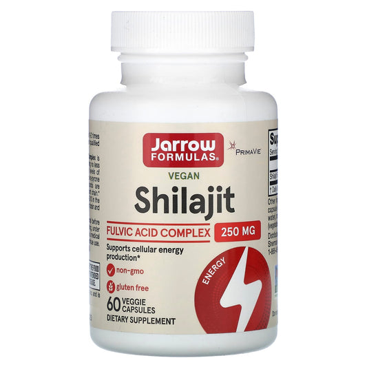 Jarrow Formulas-Vegan Shilajit Fulvic Acid Complex-250 mg-60 Veggie Capsules