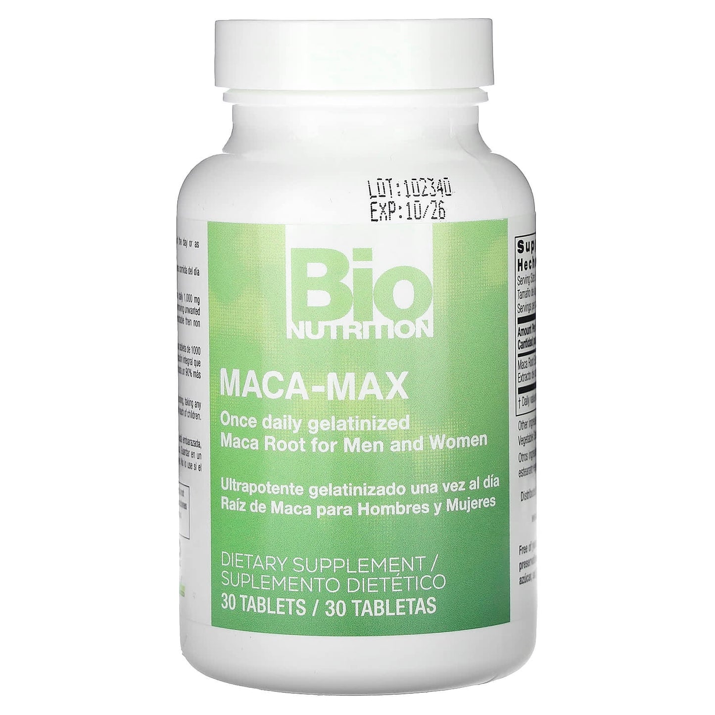 Bio Nutrition, Maca-Max, For Men and Women, 30 Tablets