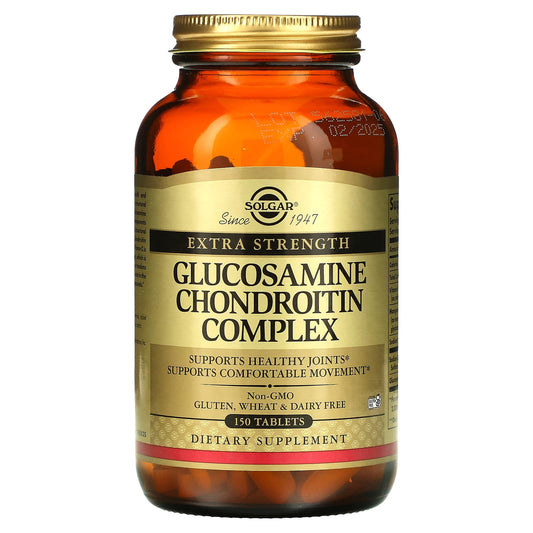 Solgar-Extra Strength Glucosamine Chondroitin Complex-150 Tablets