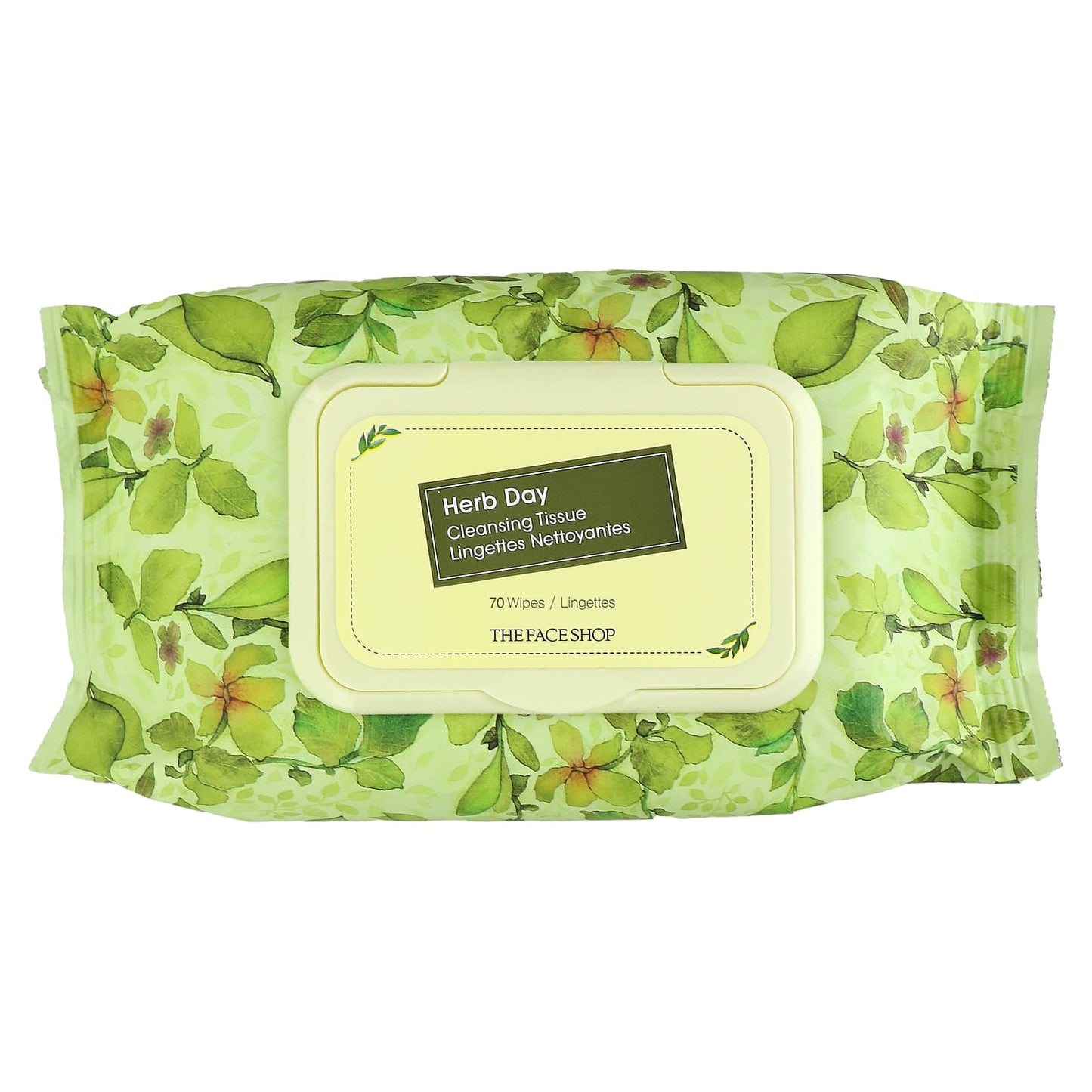 The Face Shop-Herb Day Cleansing Tissue-70 Wipes