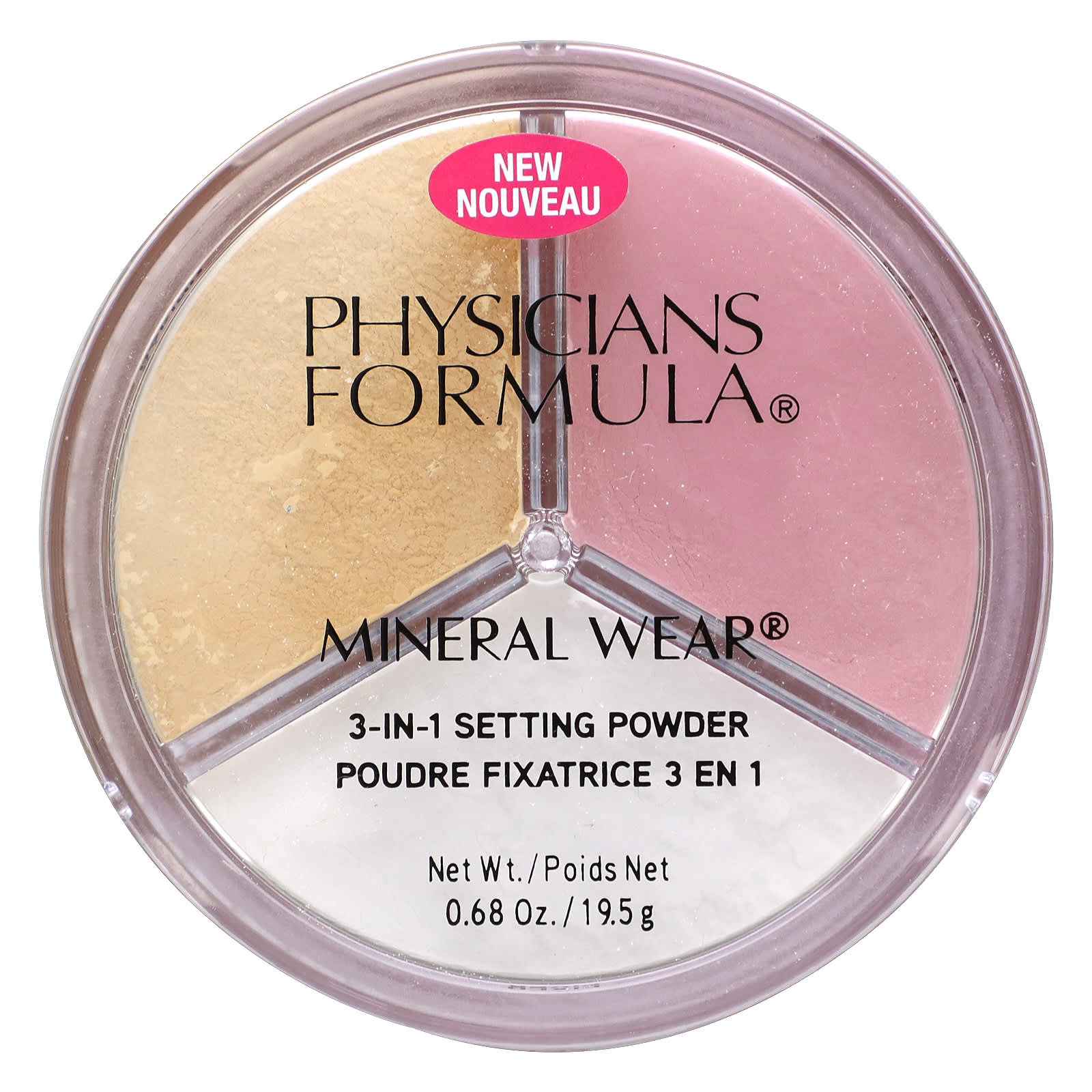 Physicians Formula-Mineral Wear-3-In-1 Setting Powder-0.68 oz (19.5 g)