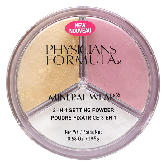 Physicians Formula-Mineral Wear-3-In-1 Setting Powder-0.68 oz (19.5 g)