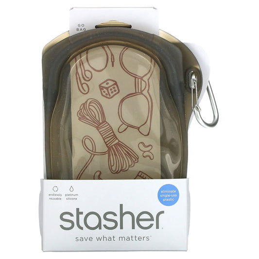 Stasher-Go Bag-Black-18 fl oz (532 ml)