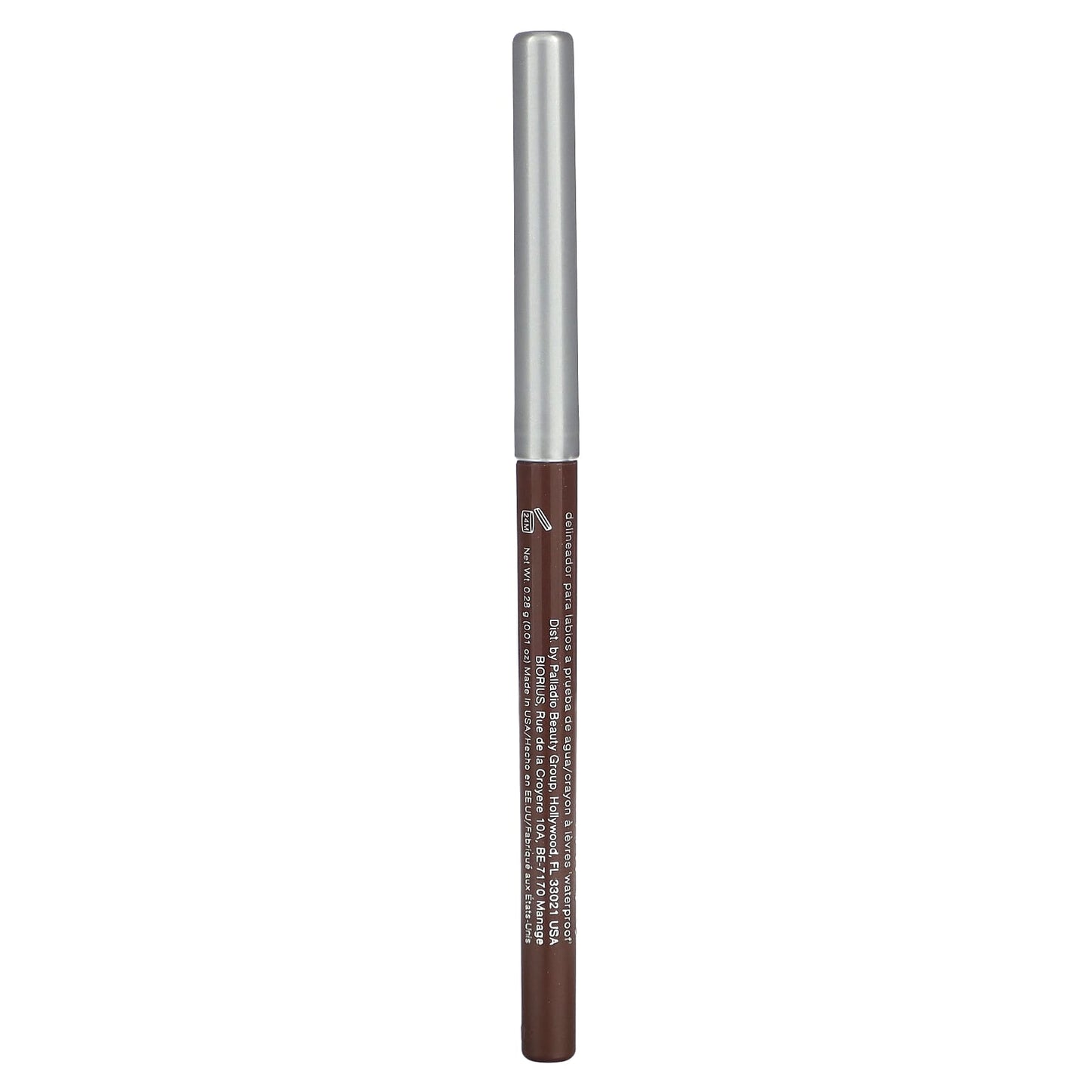 Palladio, Retractable Waterproof Lip Liner, Coffee, 0.01 oz (0.28 g)