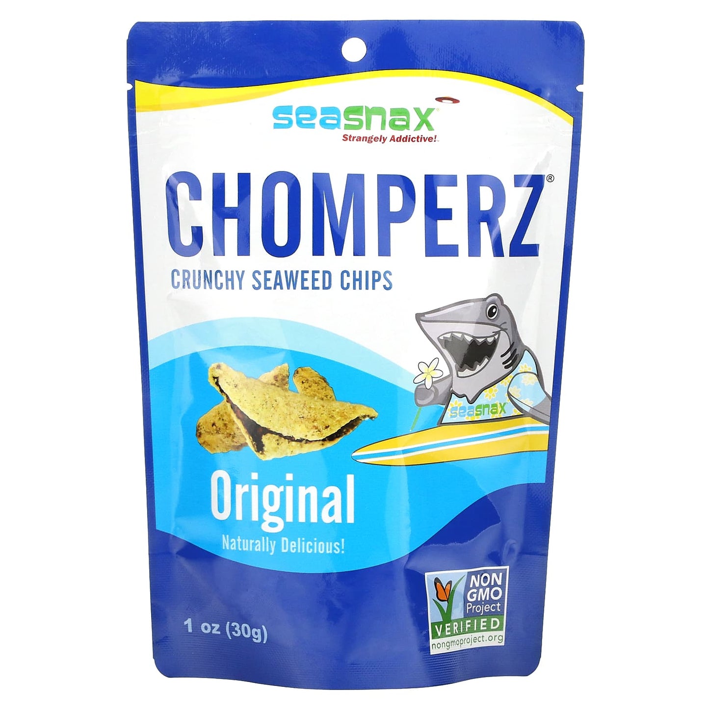 SeaSnax-Chomperz-Crunchy Seaweed Chips-Original-1 oz (30 g)