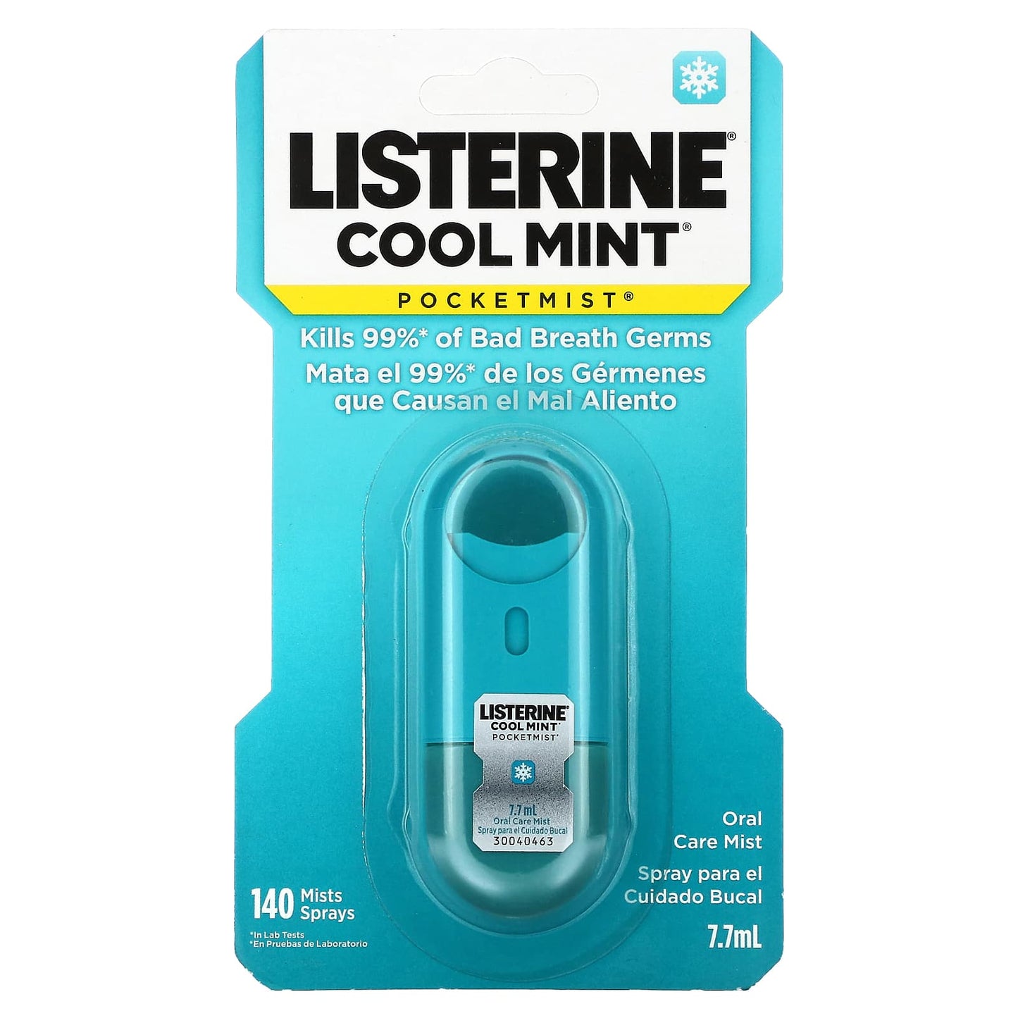 Listerine-PocketMist-Cool Mint-140 Mist Sprays-(7.7 ml)