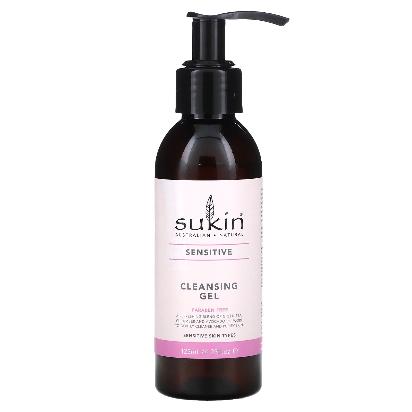 Sukin-Cleansing Gel-Sensitive-4.23 fl oz (125 ml)