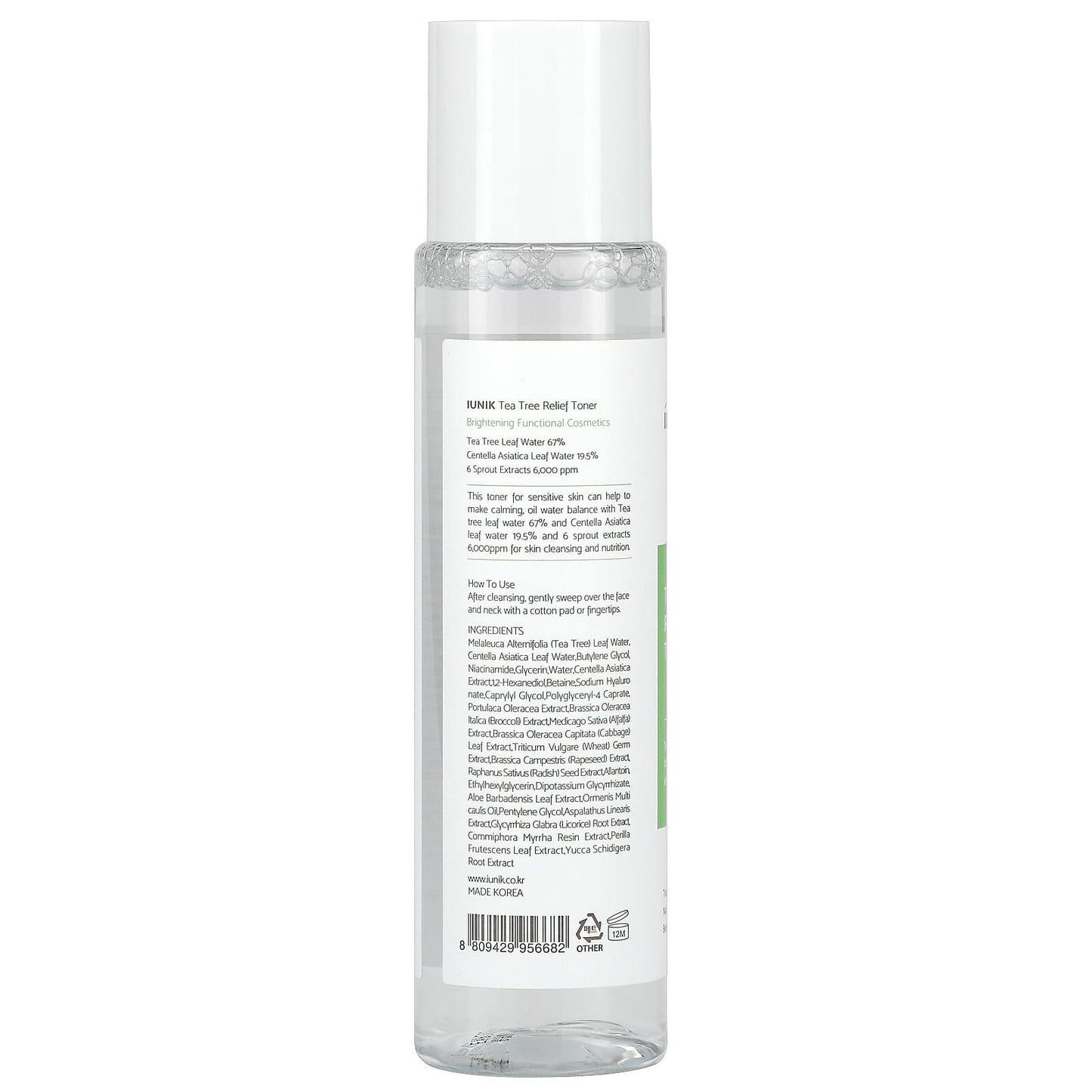 iUNIK, Tea Tree Relief Toner, 6.7 fl oz (200 ml)