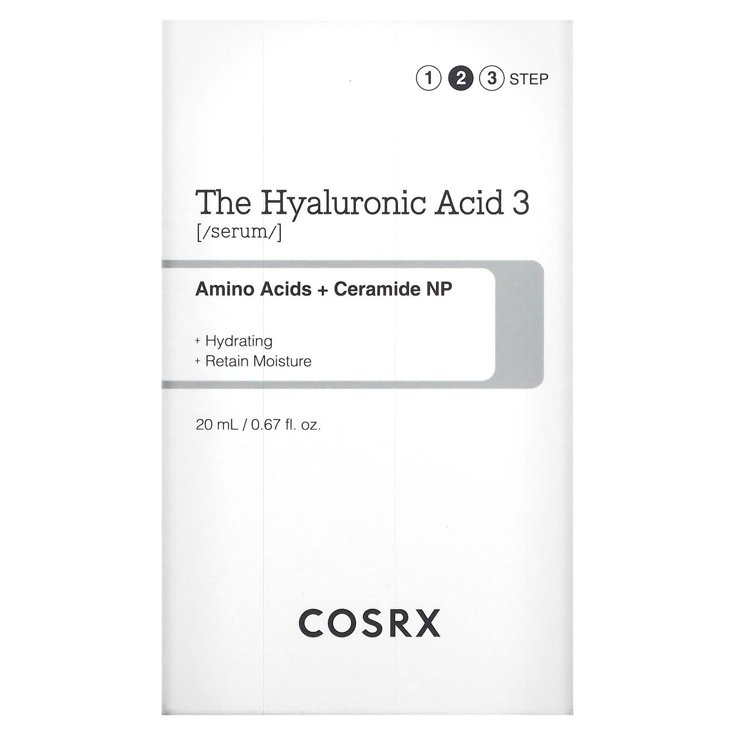 CosRx, The Hyaluronic Acid 3 Serum, 0.67 fl. oz. (20 ml)