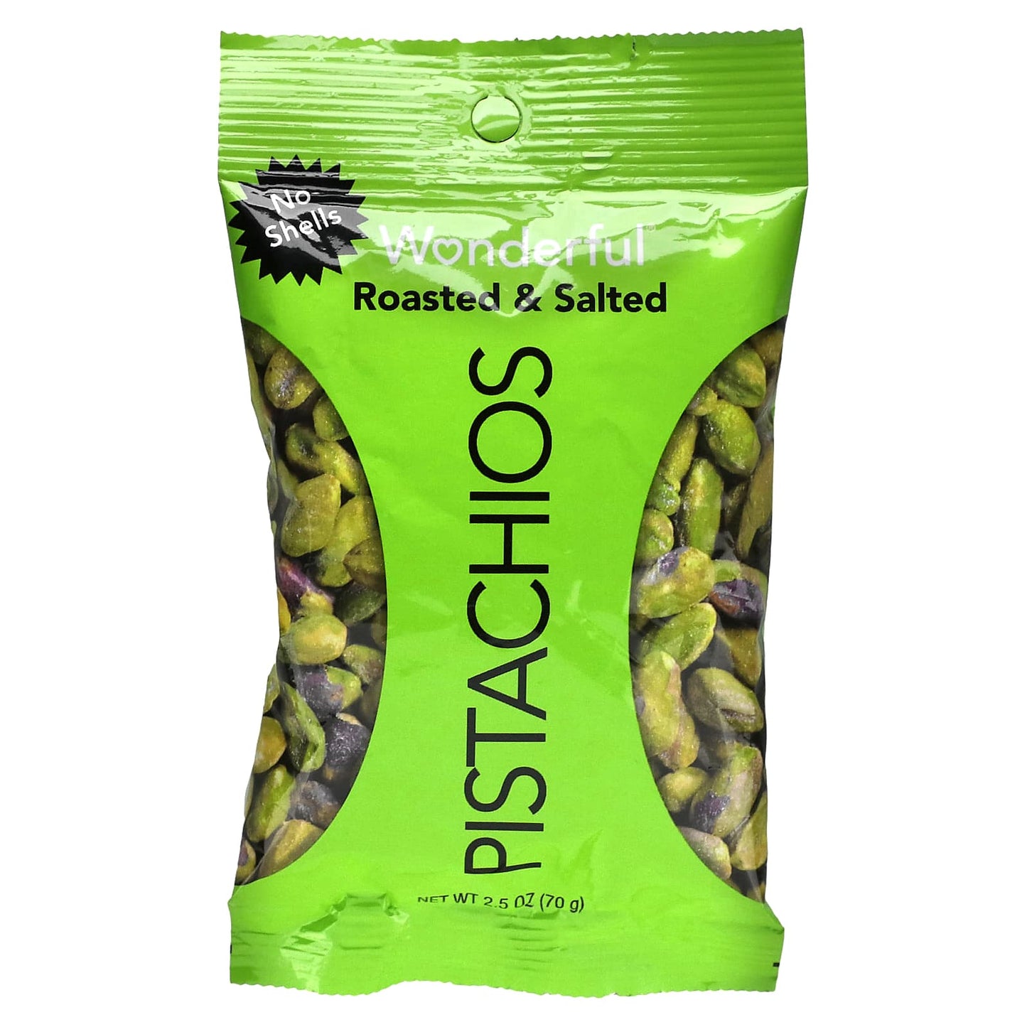 Wonderful Pistachios-Roasted & Salted-No Shells-2.5 oz (70 g)