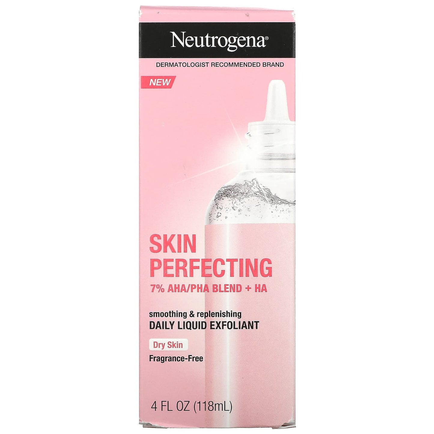 Neutrogena, Skin Perfecting, Daily Liquid Exfoliant, Dry Skin, 4 fl oz (118 ml)