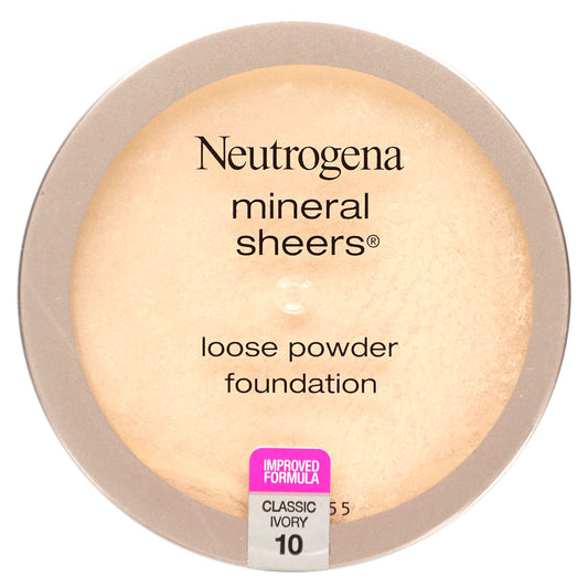 Neutrogena-Mineral Sheers-Loose Powder Foundation-Classic Ivory 10-0.19 oz (5.5 g)