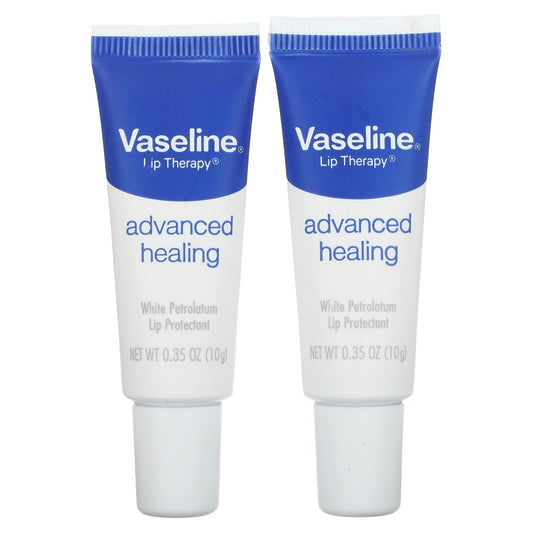 Vaseline-Lip Therapy-Advanced Healing-2 Tubes-0.35 oz (10 g) Each