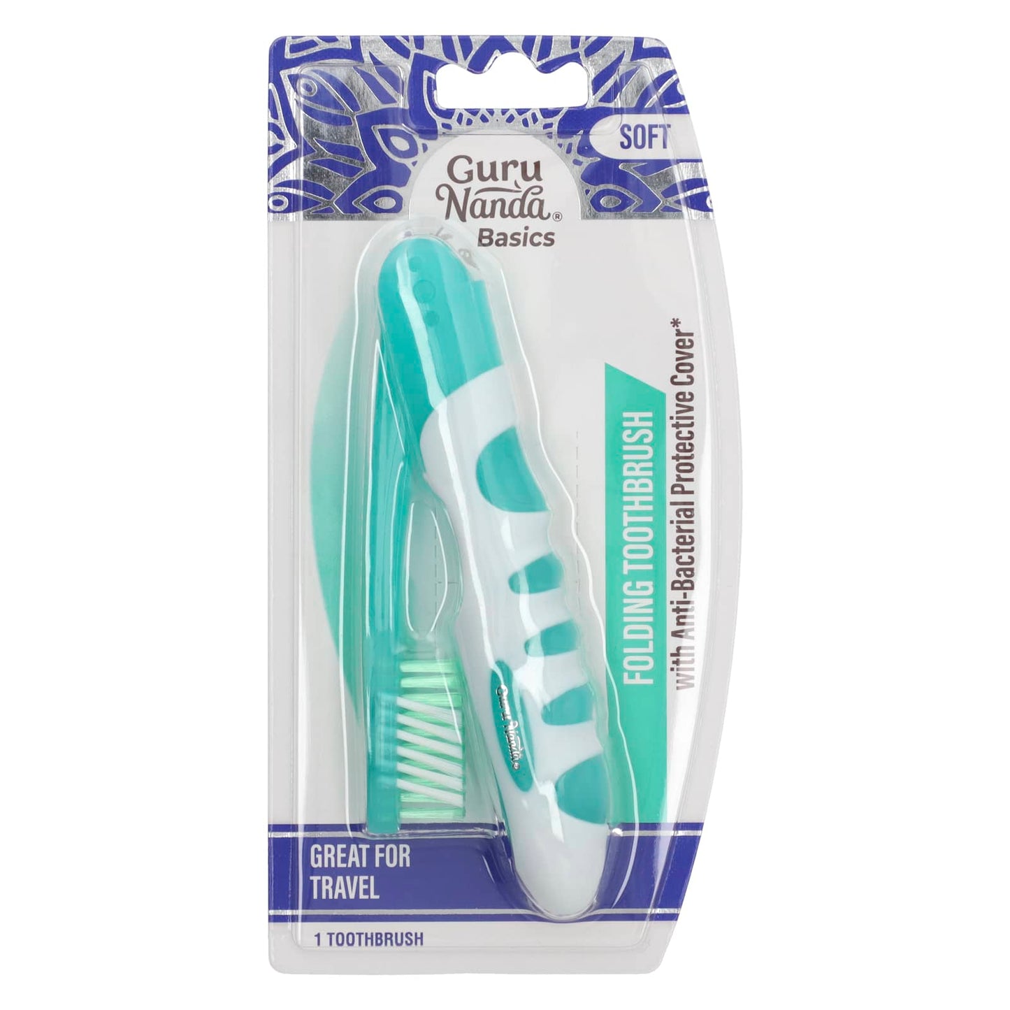 GuruNanda-Basics-Folding Toothbrush-Soft -1 Toothbrush