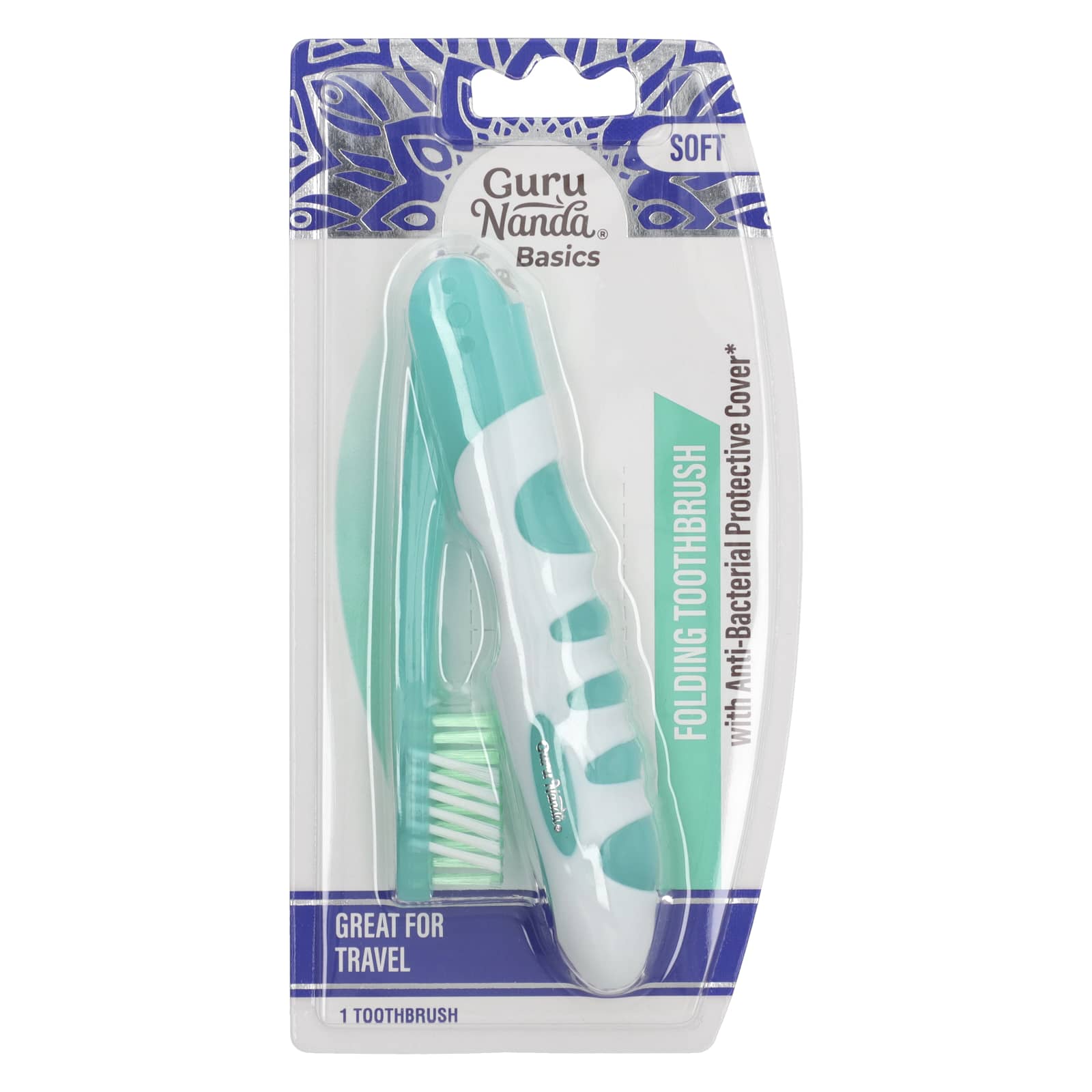 GuruNanda-Basics-Folding Toothbrush-Soft -1 Toothbrush