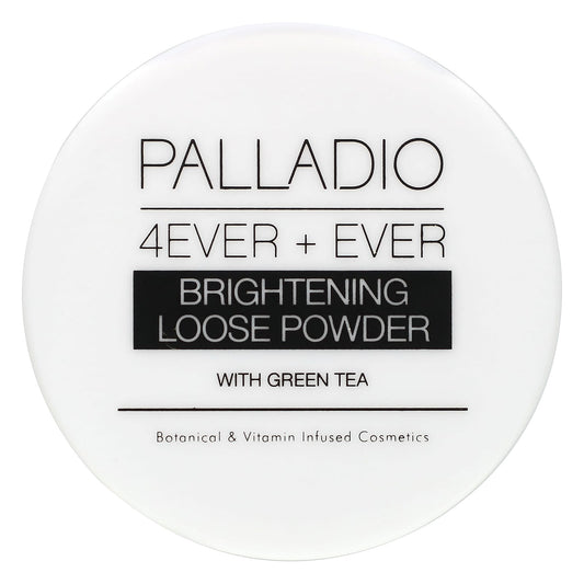 Palladio-4Ever + Ever-Brightening Loose Powder with Green Tea-0.21 oz (6 g)