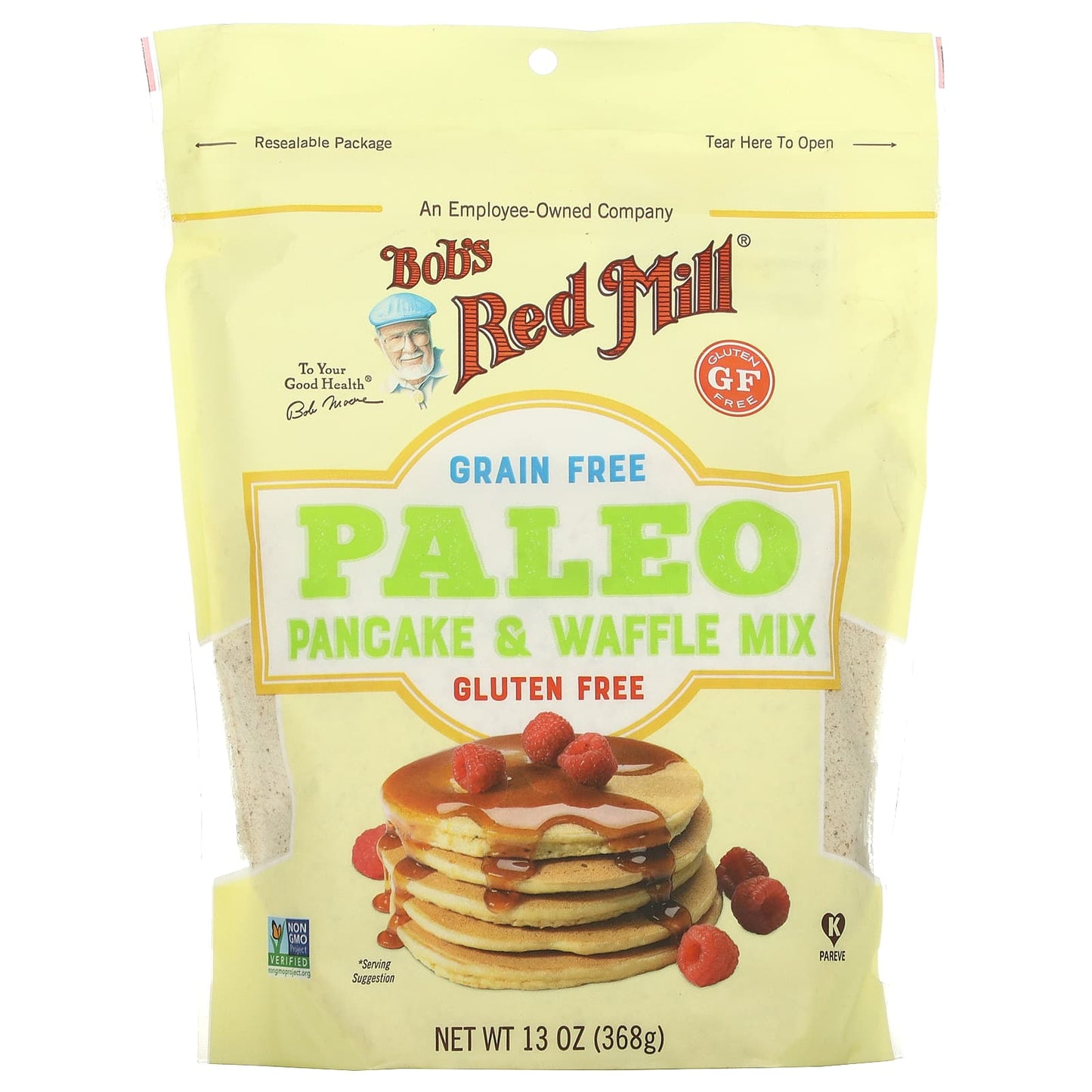 Bob's Red Mill-Paleo Pancake & Waffle Mix-Grain Free-13 oz (368 g)