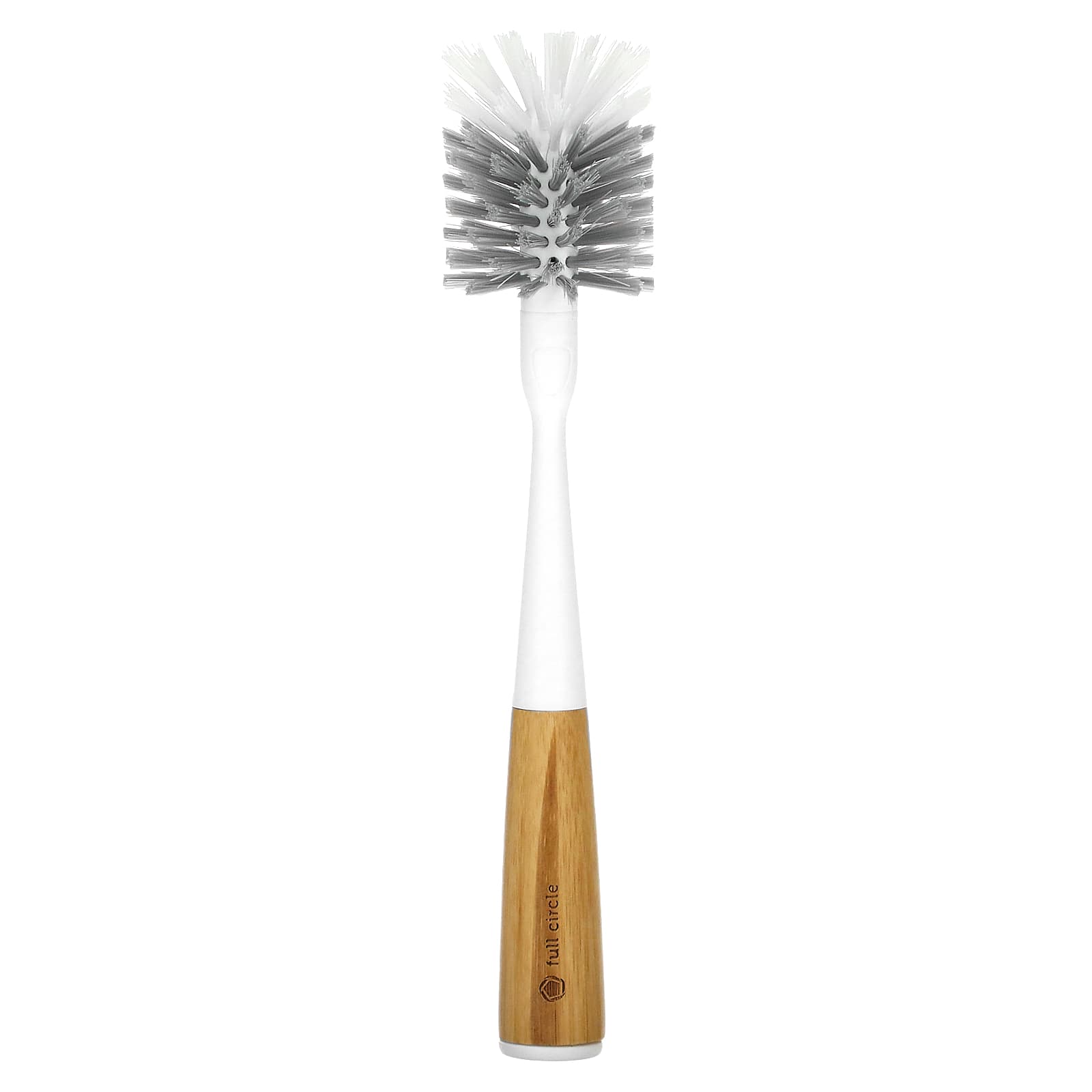 Full Circle-Clean Reach Replaceable Bottle Brush-White-1 Each