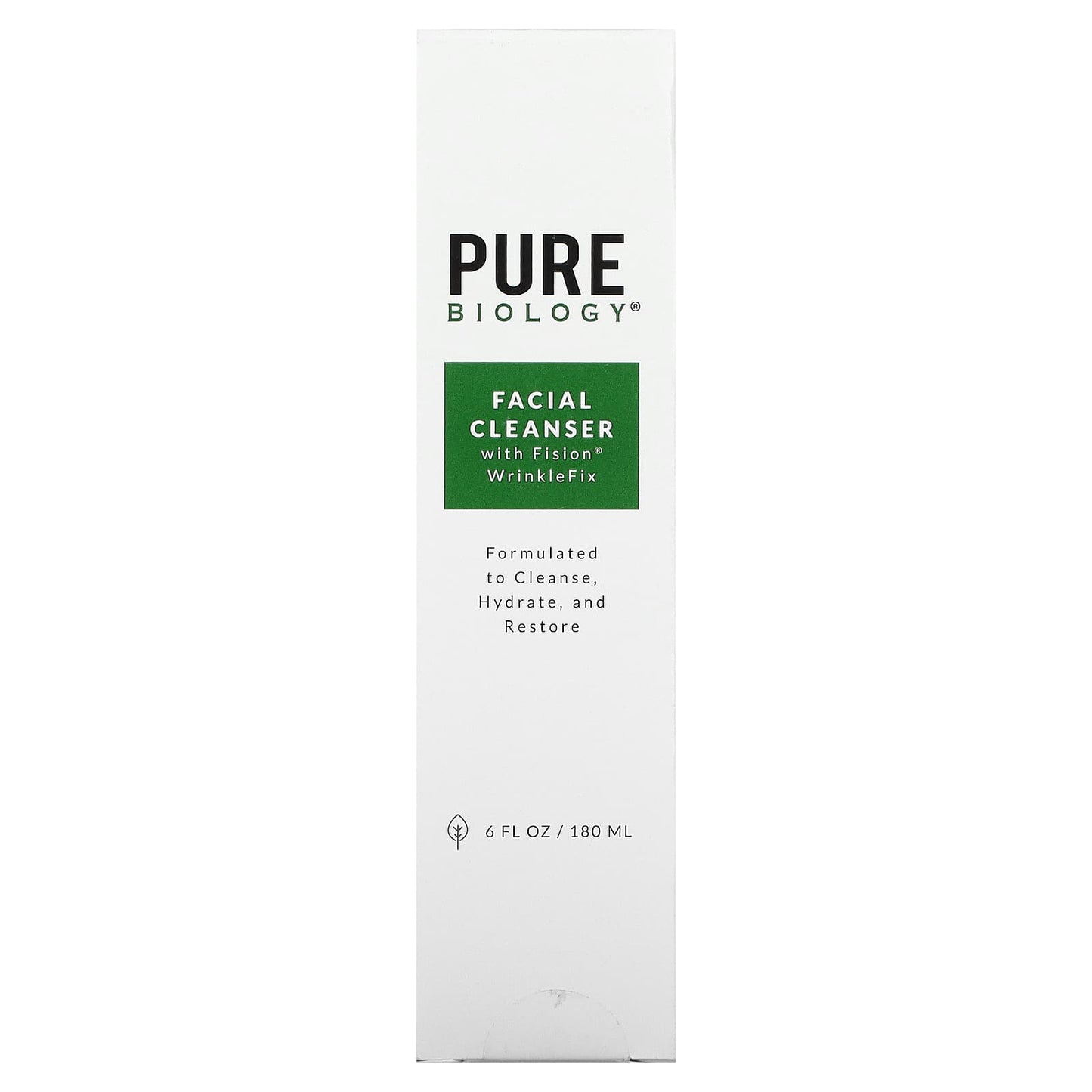 Pure Biology, Facial Cleanser with Fision WrinkleFix, 6 fl oz (180 ml)