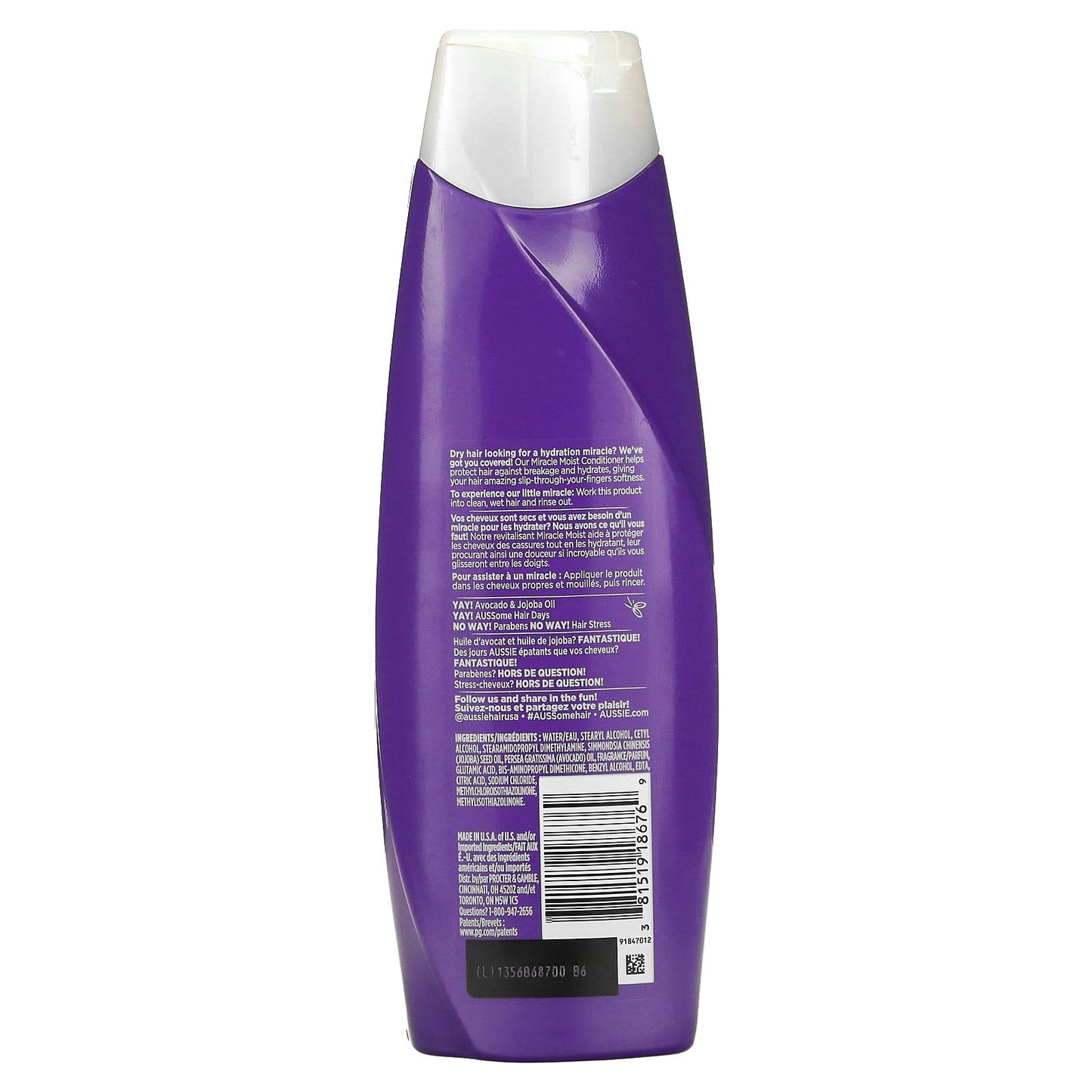 Aussie, Miracle Moist, Conditioner with Avocado & Jojoba Oil, 12.1 fl oz (360 ml)