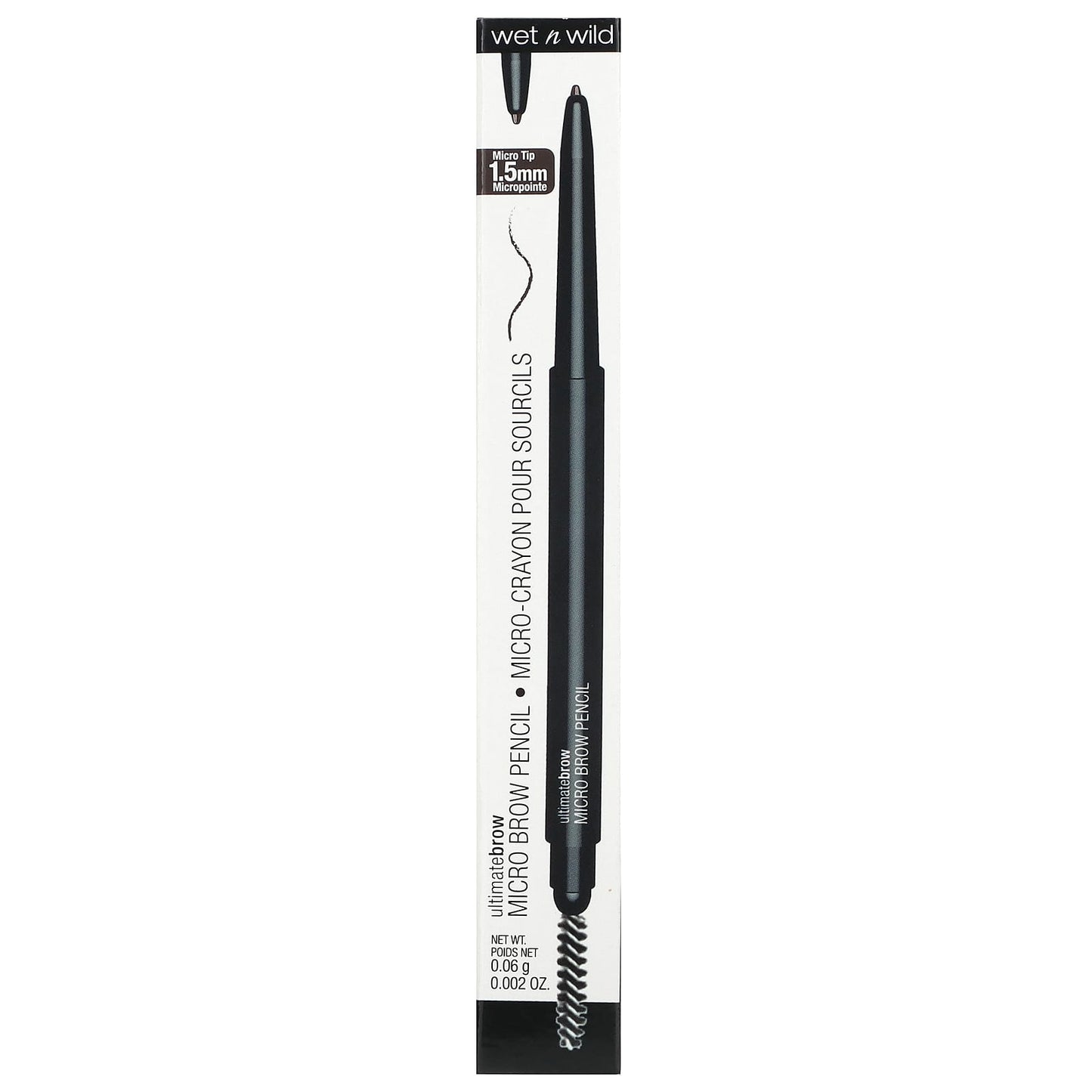 wet n wild, Ultimate Brow, Micro Brow Pencil, Ash Brown, 0.002 oz (0.06 g)