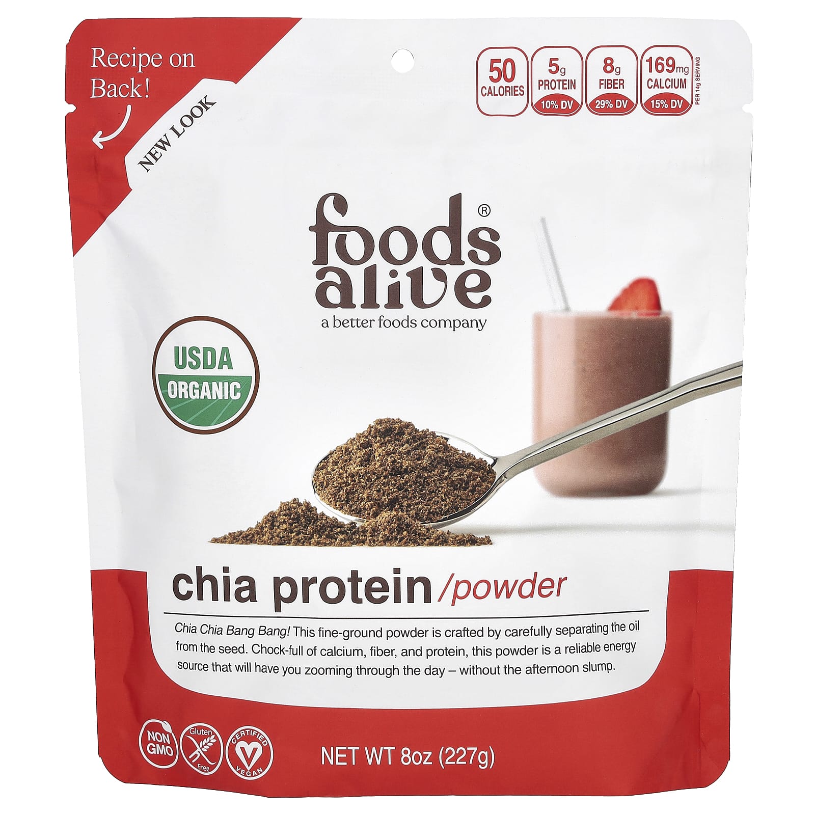 Foods Alive-Chia Protein Powder-8 oz (227 g)