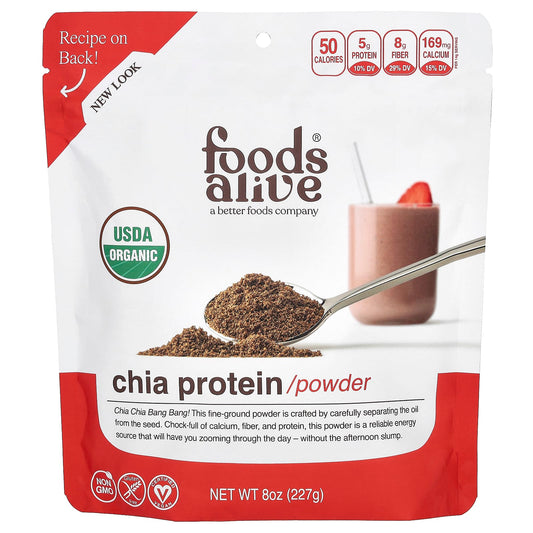 Foods Alive-Chia Protein Powder-8 oz (227 g)