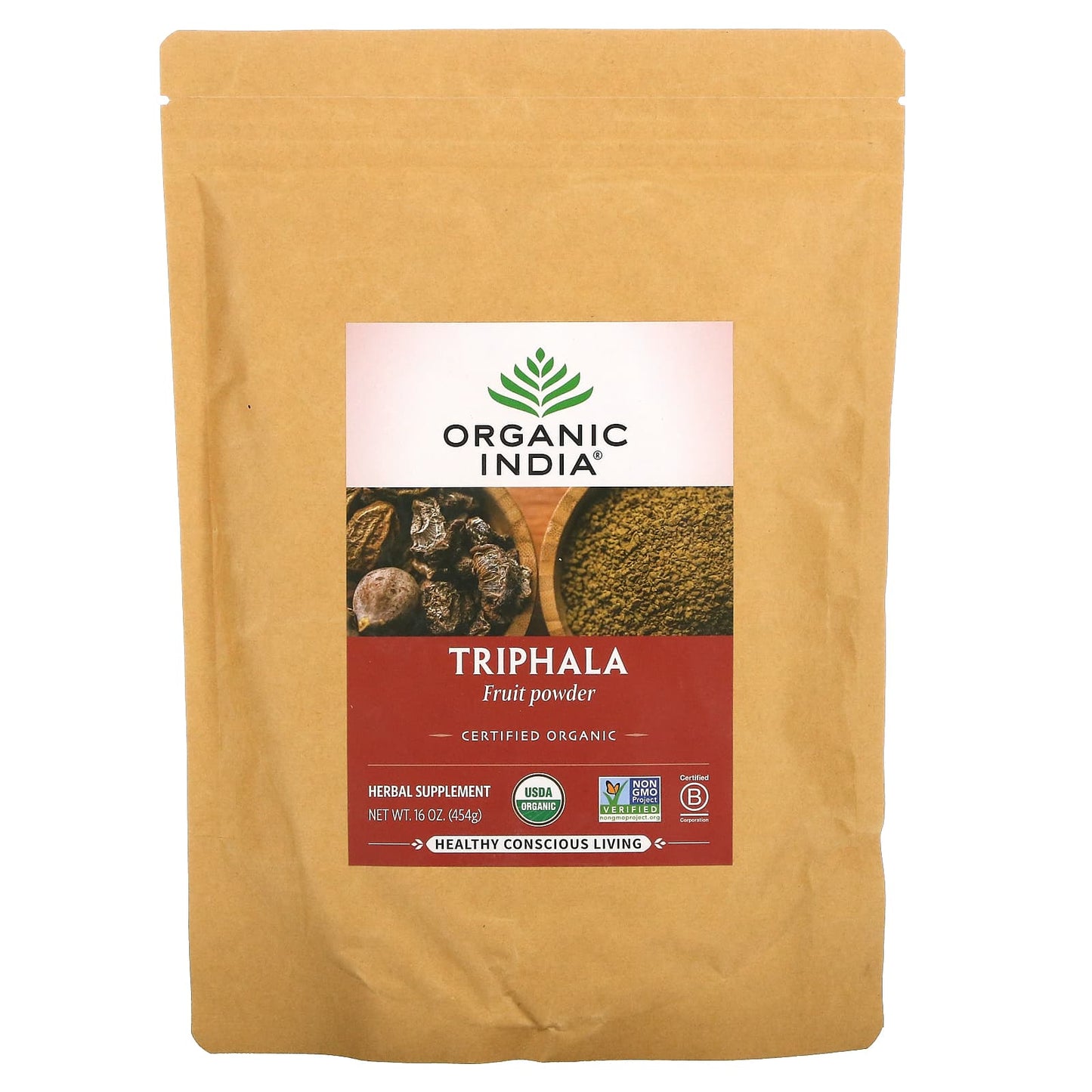 Organic India, Triphala, Fruit Powder, 16 oz (454 g)