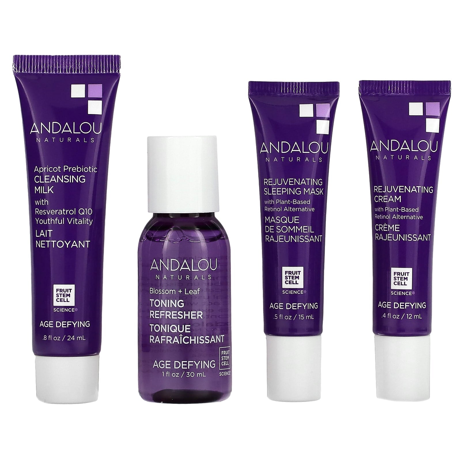 Andalou Naturals-The Age Defying Routine Set-4 Piece Set