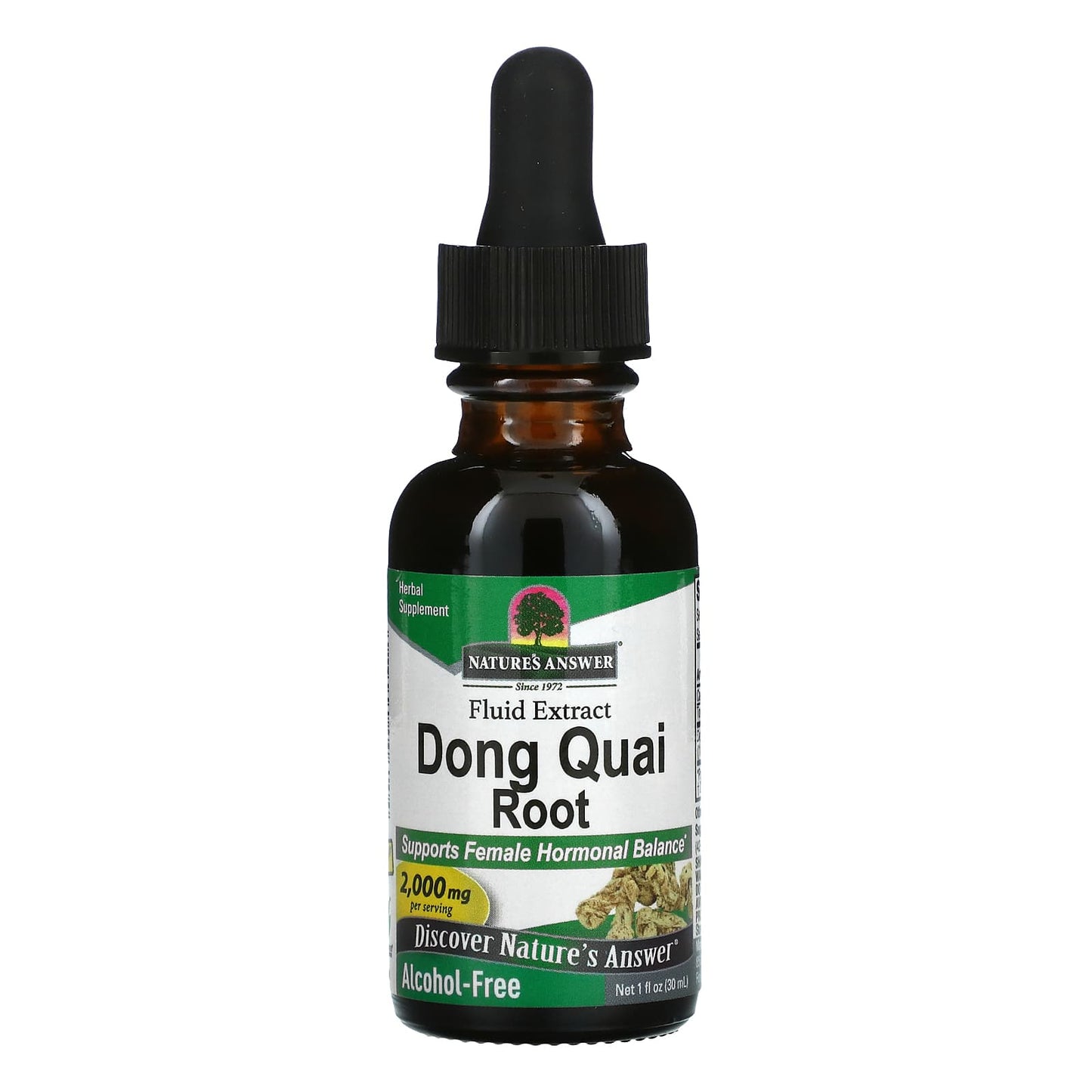 Nature's Answer-Dong Quai Root-Fluid Extract-Alcohol Free-2,000 mg-1 fl oz (30 ml)