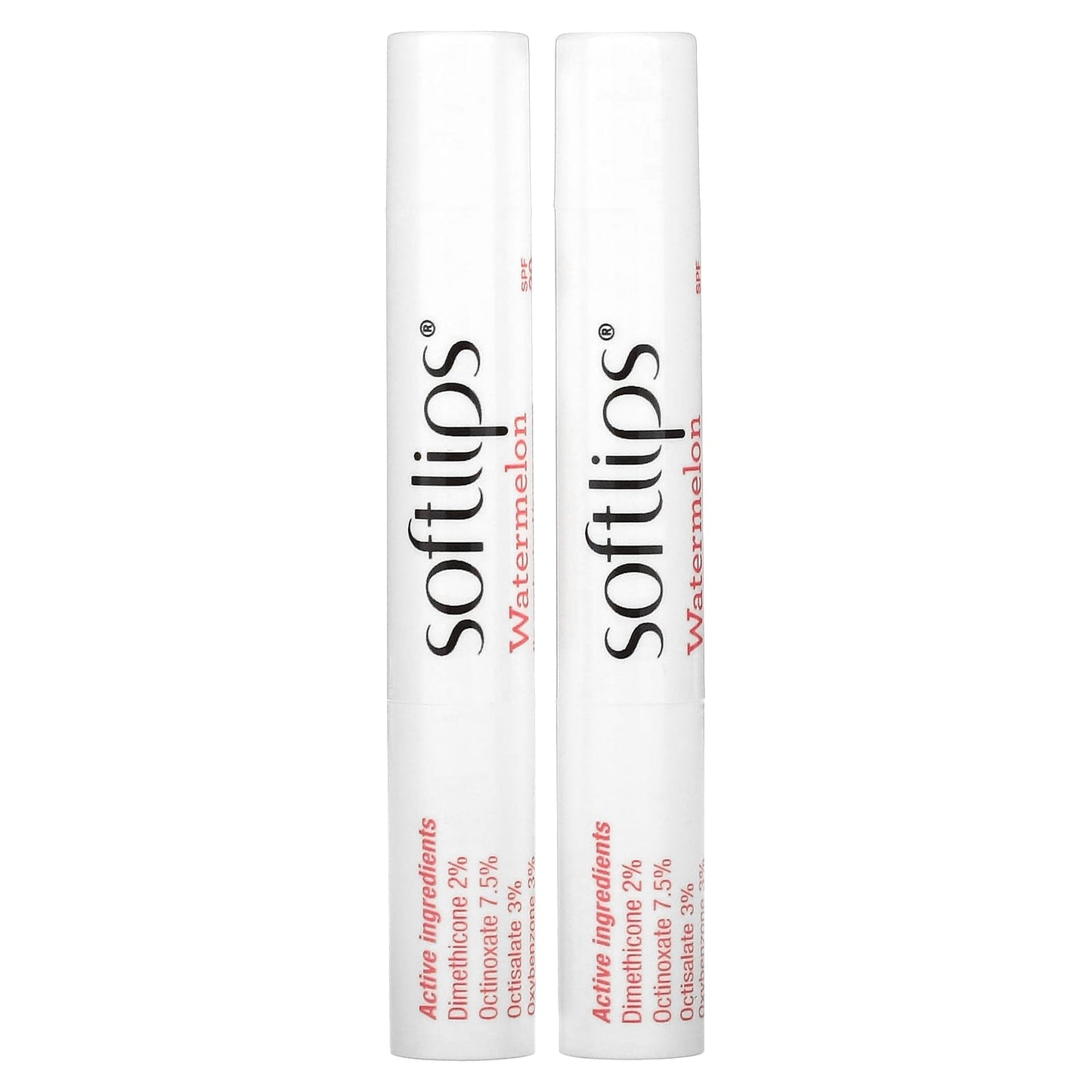 Softlips-Lip Protectant Sunscreen-SPF 20-Watermelon-2 Pack-0.07 oz (2 g) Each