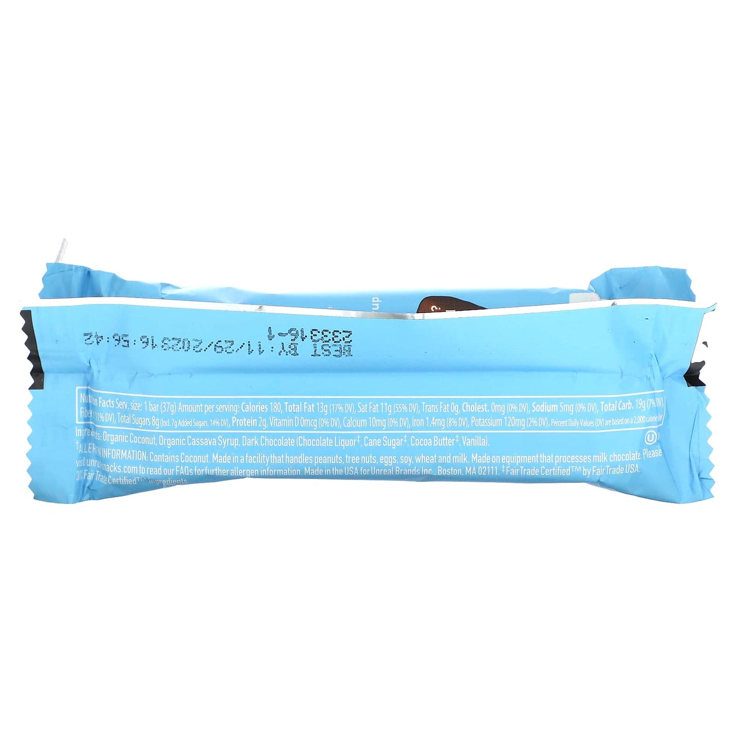 Unreal, Dark Chocolate Coconut Bar, 1.3 oz (37 g)