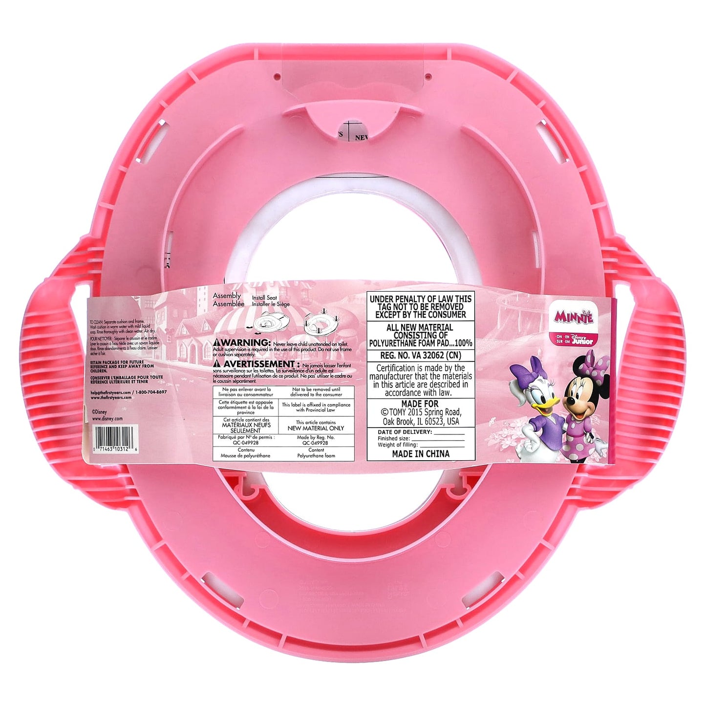 The First Years, Disney Junior Minnie, Soft Potty Ring, 18M+, 1 Potty Ring