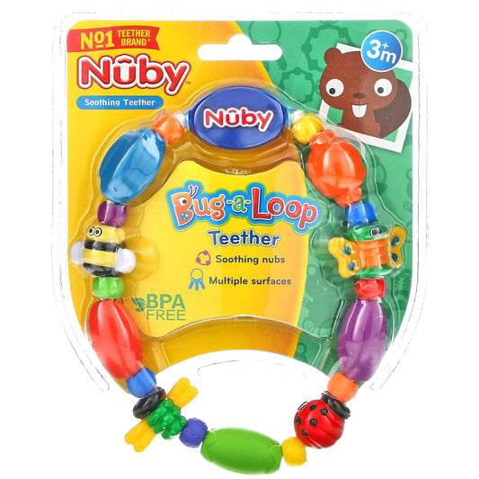 Nuby-Bug-a-Loop Teether-3 + Months-1 Teether