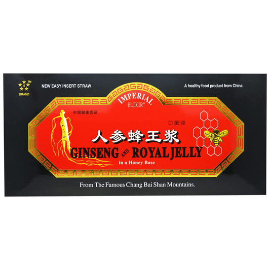 Imperial Elixir-Ginseng & Royal Jelly-30 Bottles-0.34 fl oz (10 ml) Each