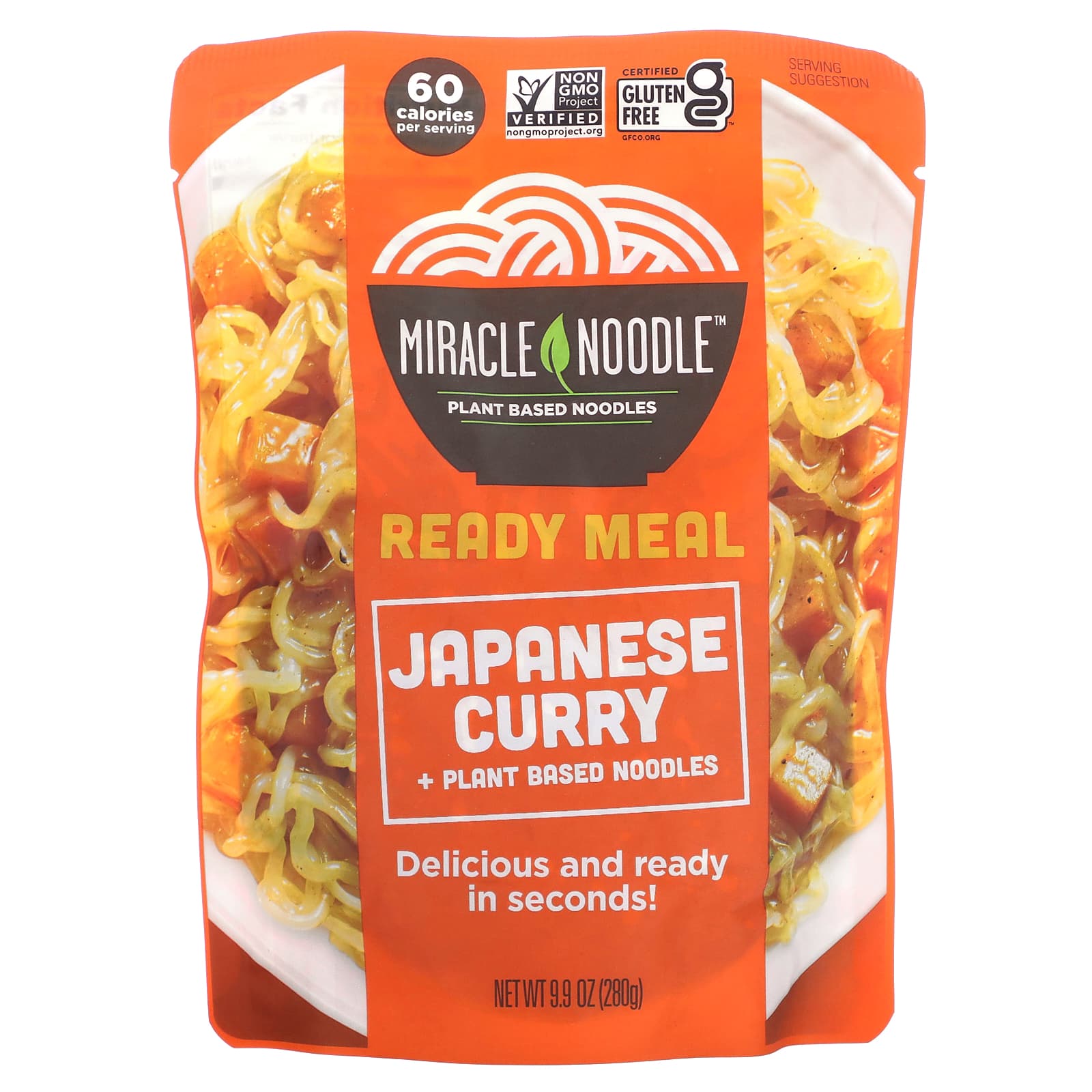 Miracle Noodle-Ready Meal-Japanese Curry + Plant Based Noodles-9.9 oz (280 g)